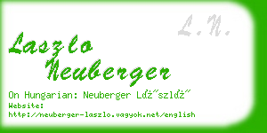 laszlo neuberger business card